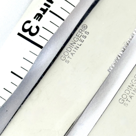 16 pc Godinger Hammered Classic Stainless Steel Flatware Forks Spoons Knives - Picture 6 of 12